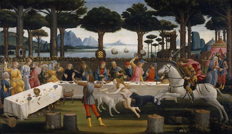 Sandro Botticelli Novella di Nastagio degli Onesti (mk36) china oil painting image